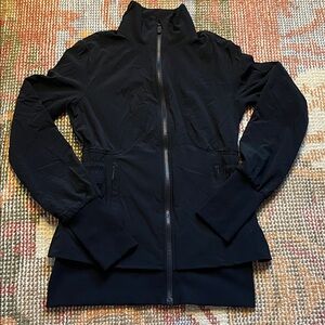 Lululemon Sights Seen Jacket Black Size 4 Rare EUC Athleisure Activewear